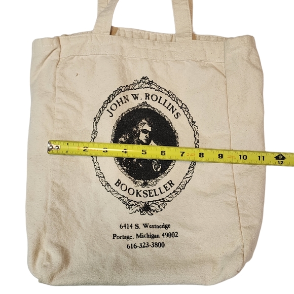 Portage MI Reusable Canvas Tote Bag from John W Rollins Bookseller - Picture 4 of 8